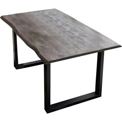 Grau/Schwarz Rechteckiger Esstisch - Tops&Tables Grau/Schwarz Rechteckiger Esstisch - Tops&Tables