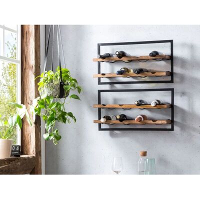 SIT Panama Weinregal - Wandmontage, 8 Flaschen, Schwarz/Natur - Weinregal SIT Panama Weinregal - Wandmontage, 8 Flaschen, Schwarz/Natur - Weinregal