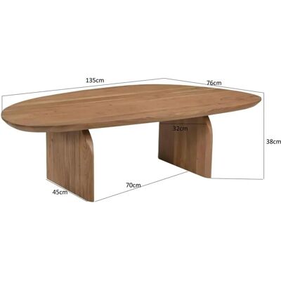 SIT - ACACIA WAVE - 135x76x38 cm - Couchtisch SIT - ACACIA WAVE - 135x76x38 cm - Couchtisch