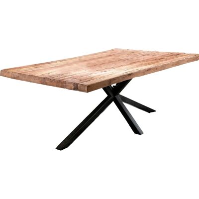 SIT Rechteckiger Esstisch - Recyceltes Teak - Metallgestell SIT Rechteckiger Esstisch - Recyceltes Teak - Metallgestell