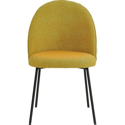 TOM TAILOR HOME Sessel - Bouclé Stoff, Schwarz, Senfgold TOM TAILOR HOME Sessel - Bouclé Stoff, Schwarz, Senfgold