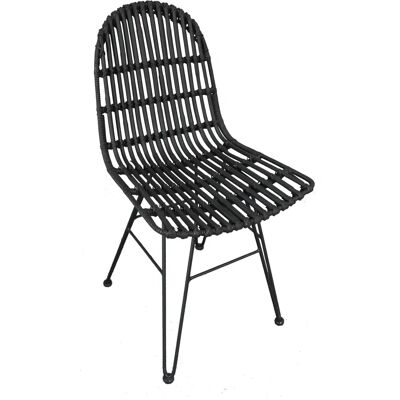 SIT Chaise Rattan Vintage - Fait Main, Intérieur/Extérieur, Stable, 7kg - Publicité SIT Chaise Rattan Vintage - Fait Main, Intérieur/Extérieur, Stable, 7kg - Publicité