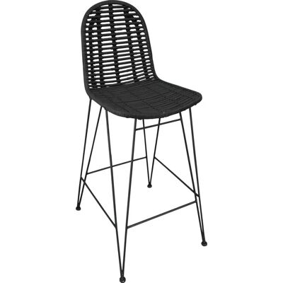 SIT Tabouret de Bar en Rotin - Style Vintage Shabby Chic - 75cm - Publicité SIT Tabouret de Bar en Rotin - Style Vintage Shabby Chic - 75cm - Publicité