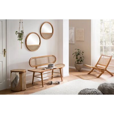 SIT runder Rattanspiegel - Wandspiegel SIT runder Rattanspiegel - Wandspiegel