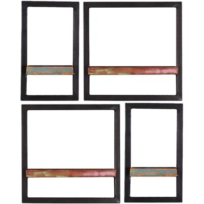 SIT Möbel Riverboat Bunt Wandregal-Set - 4 Stück SIT Möbel Riverboat Bunt Wandregal-Set - 4 Stück