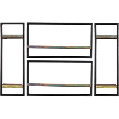 SIT Möbel Riverboat Wandregal-Set - Bunt - 125x75x25cm SIT Möbel Riverboat Wandregal-Set - Bunt - 125x75x25cm