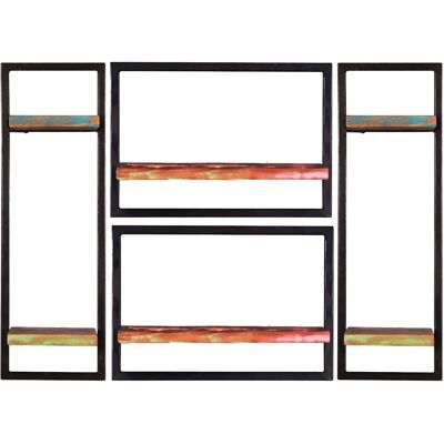 SIT Riverboat Wandregal - Bunt, 6 Ablagen, Metall & Holz SIT Riverboat Wandregal - Bunt, 6 Ablagen, Metall & Holz