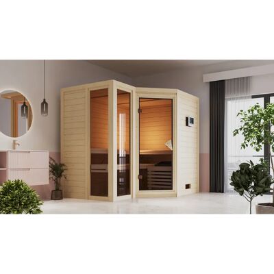 KARIBU Amada 9-kW Sauna mit Externer Steuerung - Sauna KARIBU Amada 9-kW Sauna mit Externer Steuerung - Sauna