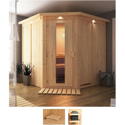 KARIBU Jarin Innenraumsauna - 4 Personen, Flachdach KARIBU Jarin Innenraumsauna - 4 Personen, Flachdach