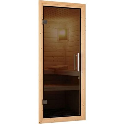 KARIBU Nanna Sauna - 3,6-kW Plug & Play Ofen, Externe Steuerung KARIBU Nanna Sauna - 3,6-kW Plug & Play Ofen, Externe Steuerung