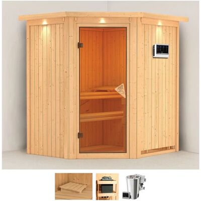KARIBU Tomke Sauna - Externe Steuerung - 3,6 kW Bio-Ofen - Indoor Sauna KARIBU Tomke Sauna - Externe Steuerung - 3,6 kW Bio-Ofen - Indoor Sauna