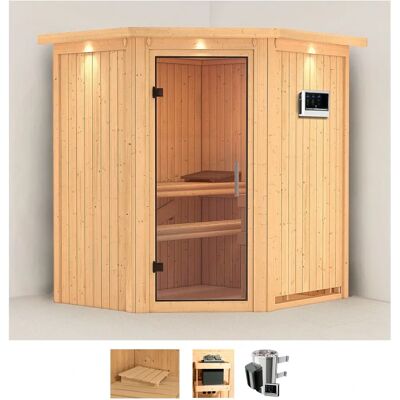 KARIBU Tomke Sauna 3,6 kW Externe Steuerung - Innensauna KARIBU Tomke Sauna 3,6 kW Externe Steuerung - Innensauna