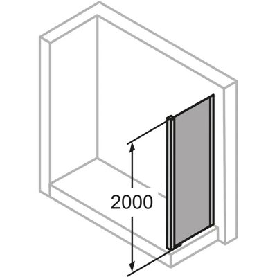 Hüppe Classics 2 EasyEntry - 120cm Breite - Schwarz Hüppe Classics 2 EasyEntry - 120cm Breite - Schwarz