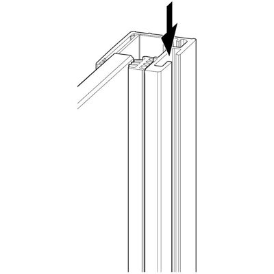 HÜPPE Zilveren Hoogglans Wandset voor 8mm Glas - Douchewand Systeem HÜPPE Zilveren Hoogglans Wandset voor 8mm Glas - Douchewand Systeem