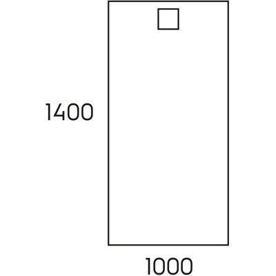 Hüppe EasyFlat Mineral Duschwanne 1400x1000mm Weiß - Duschwanne Hüppe EasyFlat Mineral Duschwanne 1400x1000mm Weiß - Duschwanne