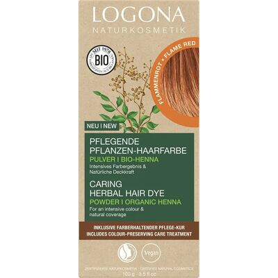 Coloration capillaire rouge LOGONA - Poudre de teinture végétale - 100g Coloration capillaire rouge LOGONA - Poudre de teinture végétale - 100g