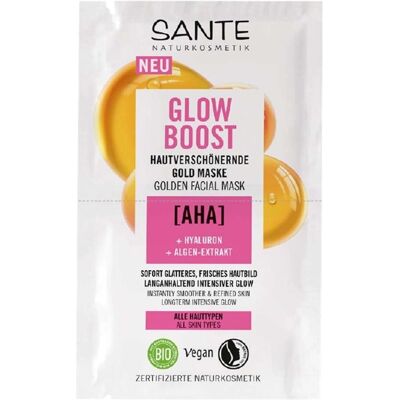 Sante Naturkosmetik - Masque visage - Éclat lumineux - AHA, Hyaluronique, Algues Sante Naturkosmetik - Masque visage - Éclat lumineux - AHA, Hyaluronique, Algues
