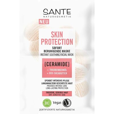 Sante Naturkosmetik Masque Visage - Céramides, Huile de Pépins de Raisin, Beurre de Karité Sante Naturkosmetik Masque Visage - Céramides, Huile de Pépins de Raisin, Beurre de Karité