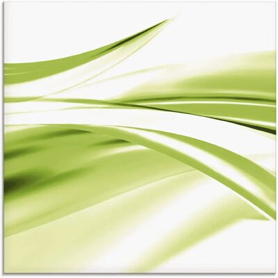 ARTLAND - Schöne Welle - Abstrakt - Grün - 20x20 cm - Glasbild ARTLAND - Schöne Welle - Abstrakt - Grün - 20x20 cm - Glasbild