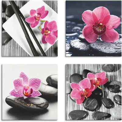 ARTland - Asiatische Komposition Orchidee Zen - Canvas print ARTland - Asiatische Komposition Orchidee Zen - Canvas print