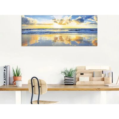 ARTLAND Sonnenaufgang über dem Ozean Glasbild - Wandkunst ARTLAND Sonnenaufgang über dem Ozean Glasbild - Wandkunst