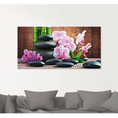 ARTLAND - Spa Konzept Zen - Rosa - Glass wall art ARTLAND - Spa Konzept Zen - Rosa - Glass wall art