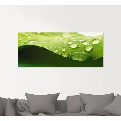 ARTland - Blatt - Grün - 20x20 cm - Glasbild ARTland - Blatt - Grün - 20x20 cm - Glasbild