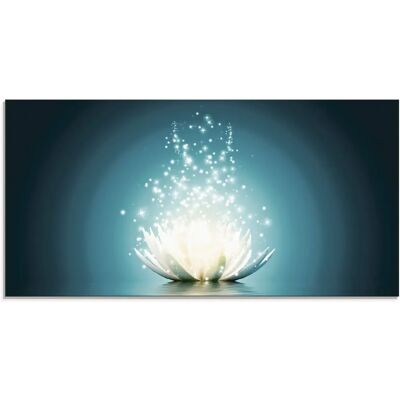 ARTLAND Lotus-Blume Wandbild - Glasbild ARTLAND Lotus-Blume Wandbild - Glasbild