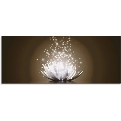 ARTLAND Lotus-Blume Glasbild - Moderne Digitale Kunst ARTLAND Lotus-Blume Glasbild - Moderne Digitale Kunst