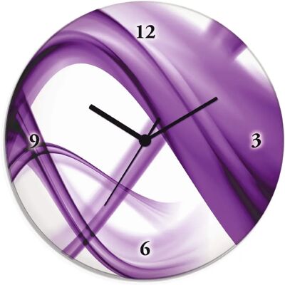 ARTLAND Violette Abstrakte Wanduhr - Wanduhr ARTLAND Violette Abstrakte Wanduhr - Wanduhr