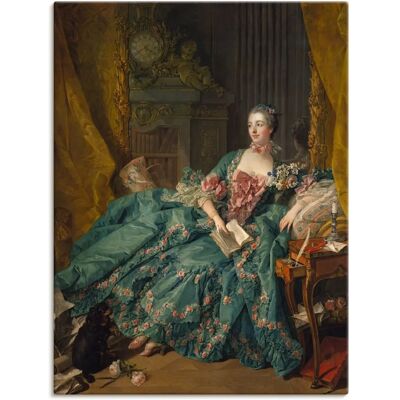 ARTLAND Marquise de Pompadour 1756 Grünes Wandbild - Leinwand & Poster ARTLAND Marquise de Pompadour 1756 Grünes Wandbild - Leinwand & Poster