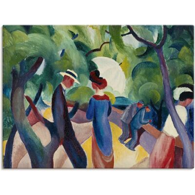 ARTLAND Promenade. 1913 Leinwand - Kunstdruck Wandkunst ARTLAND Promenade. 1913 Leinwand - Kunstdruck Wandkunst