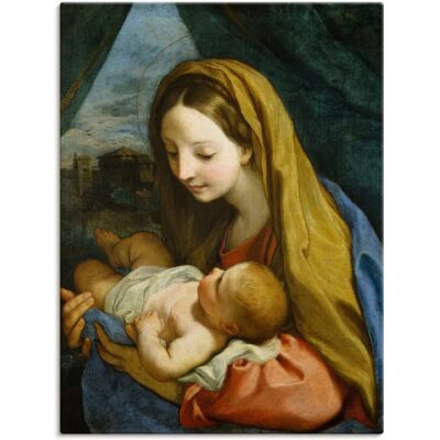 ARTLAND - Maria mit dem Kind. Um 1660 - Leinwandbild ARTLAND - Maria mit dem Kind. Um 1660 - Leinwandbild