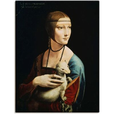 ARTLAND - Dame mit dem Hermelin Porträt - 30x40 cm - Leinwandbild - Wandbild ARTLAND - Dame mit dem Hermelin Porträt - 30x40 cm - Leinwandbild - Wandbild