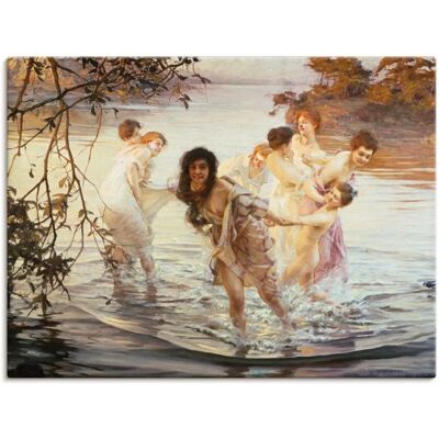ARTLAND Glückliches Spiel im Wasser 1899 - Wandbild ARTLAND Glückliches Spiel im Wasser 1899 - Wandbild