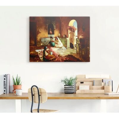 ARTLAND - Die Rosenernte. - 40x30 cm - Canvas Print ARTLAND - Die Rosenernte. - 40x30 cm - Canvas Print
