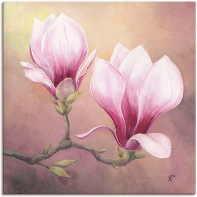 ARTLAND - Späte Magnolie - 50x50 cm - Lila - Wandkunst ARTLAND - Späte Magnolie - 50x50 cm - Lila - Wandkunst