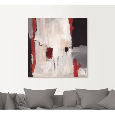 ARTLAND Grau Abstrakt - 70x70cm Wandbild ARTLAND Grau Abstrakt - 70x70cm Wandbild