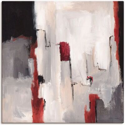 ARTLAND Grau auf Grau II Wandbild - Gegenstandslos - 70x70cm ARTLAND Grau auf Grau II Wandbild - Gegenstandslos - 70x70cm