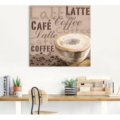 ARTland - Milchkaffee - Beige - 30x30 cm - Wall Art ARTland - Milchkaffee - Beige - 30x30 cm - Wall Art