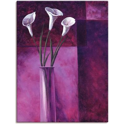 ARTland - Callas Lila - 30x40 - Leinwand - Wall Art ARTland - Callas Lila - 30x40 - Leinwand - Wall Art