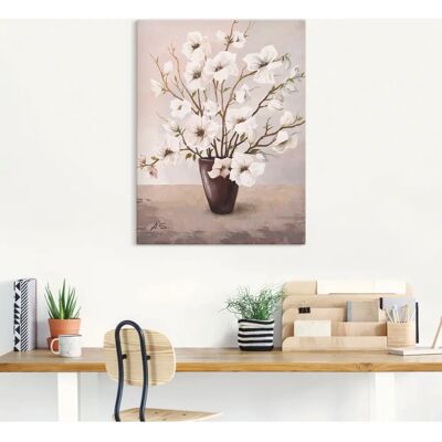 ARTLAND Magnolien Wandbild - Hochwertiges Leinwand & Poster ARTLAND Magnolien Wandbild - Hochwertiges Leinwand & Poster