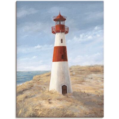 ARTland - Leuchtturm I - Beige - 30x40 cm - Leinwandbild ARTland - Leuchtturm I - Beige - 30x40 cm - Leinwandbild