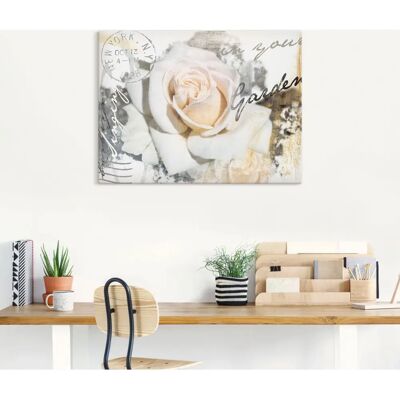 ARTLAND - In Buchstaben - Rose - 40x30 cm - Leinwandbild - Wall art ARTLAND - In Buchstaben - Rose - 40x30 cm - Leinwandbild - Wall art