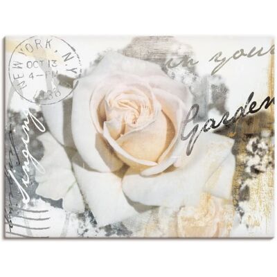 ARTLAND "In Buchstaben - Rose" Wandbild ARTLAND "In Buchstaben - Rose" Wandbild