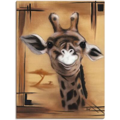 ARTland - Giraffe - 30 cm x 40 cm - Braun - Wandbild ARTland - Giraffe - 30 cm x 40 cm - Braun - Wandbild