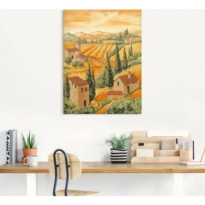 ARTLAND Landschaft Italien II Wandbild - Innen & Außen Dekoration ARTLAND Landschaft Italien II Wandbild - Innen & Außen Dekoration