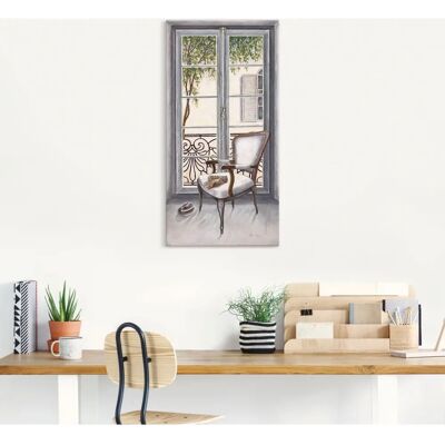 ARTLAND Sessel vor einem Fenster - Wandbild ARTLAND Sessel vor einem Fenster - Wandbild