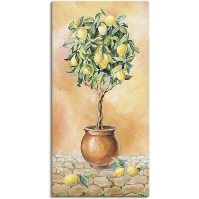 ARTLAND Zitronenbaum I Wandbild - Beiget - Innen/Außen ARTLAND Zitronenbaum I Wandbild - Beiget - Innen/Außen