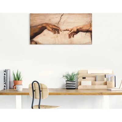 ARTland - Hände - 60x30 cm - beige - Wandbild ARTland - Hände - 60x30 cm - beige - Wandbild